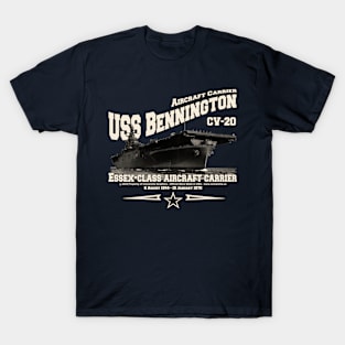 USS BENNINGTON CV-20 aircraft carrier veterans T-Shirt